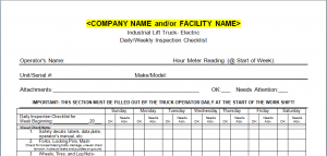 Free File Fillable Forms Forklift Inspection Form Free Fillable Forms