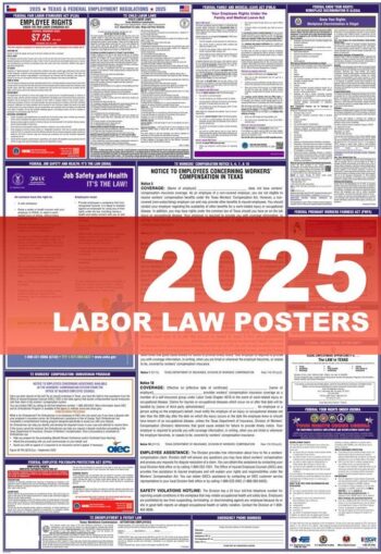 Texas Combo.2025.English.Private Business & Organizations.01 Texas State and Federal Combo Labor Law Poster