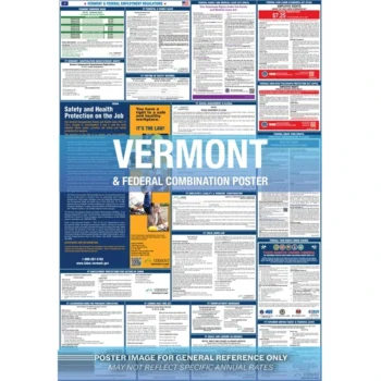 2026 Vermont State and Federal Combo Labor Law Poster